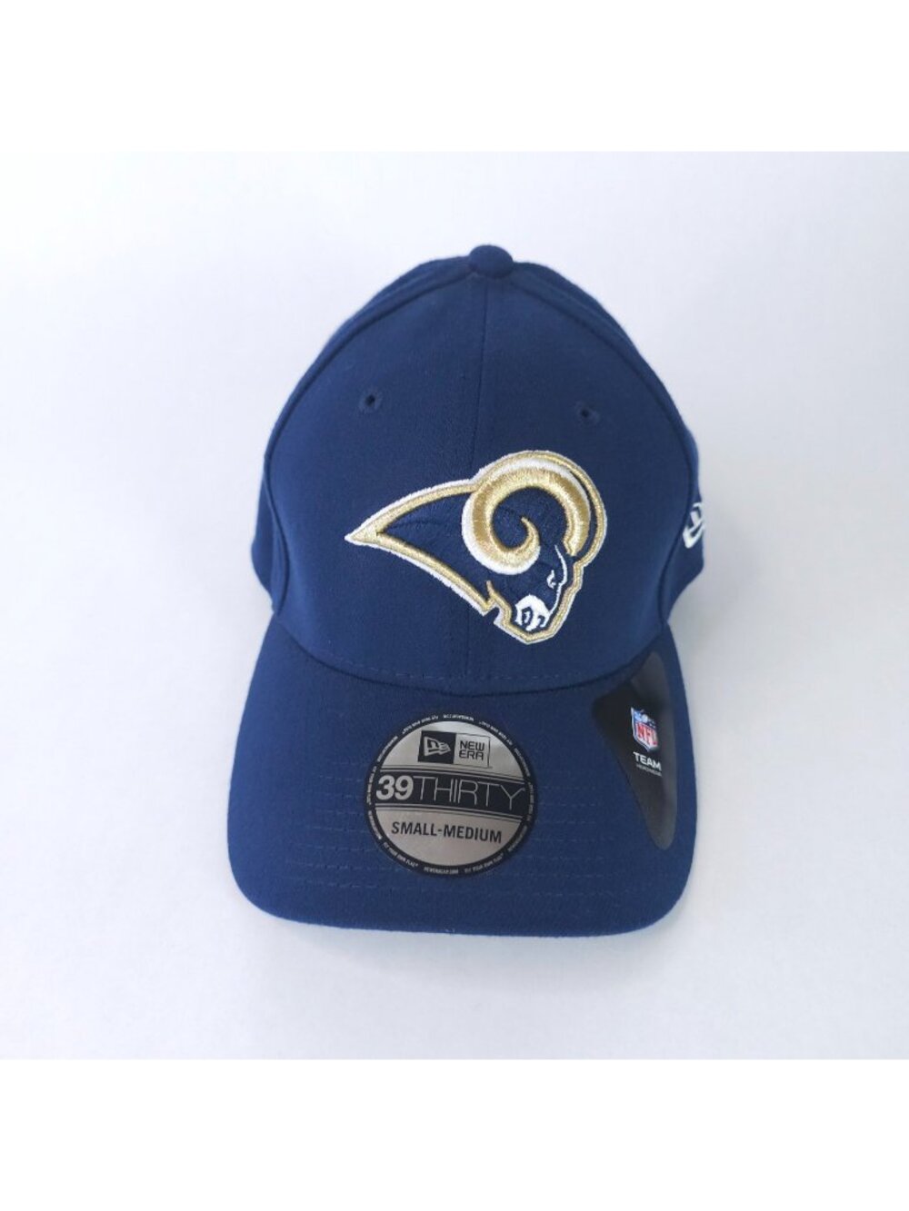 Los Angeles Rams Hat Cap Fitted Mens Small Medium Blue NFL Football New Era